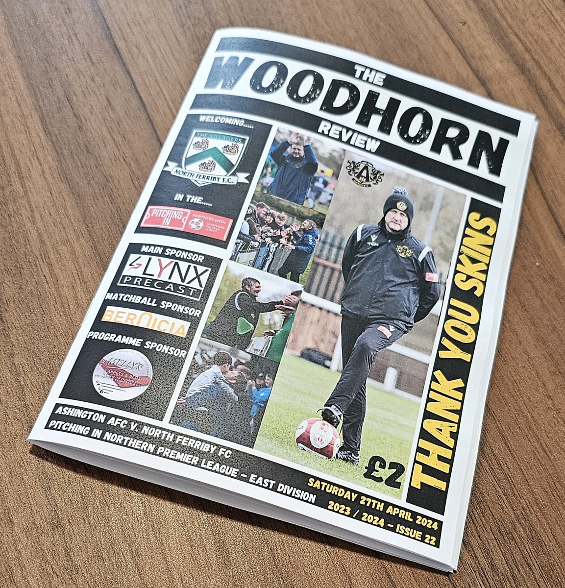 Last league game of the season today! Get your programme for £2 inside the ground.