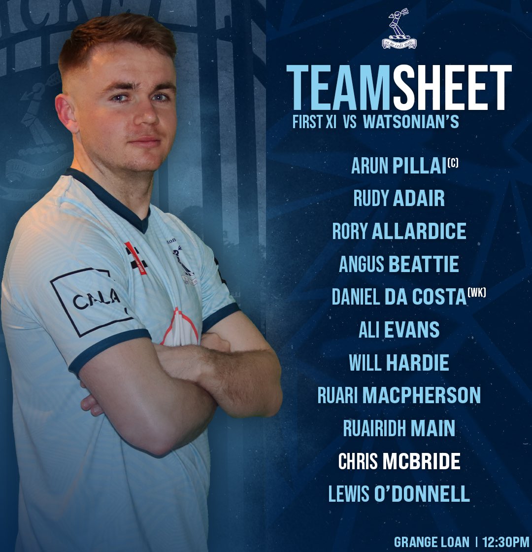 📝 | First XI Teamsheet

Today’s lineup for our preseason fixture against @WatsonianCC ⤵️  

🏹#Arrows | #ArrowsArmy