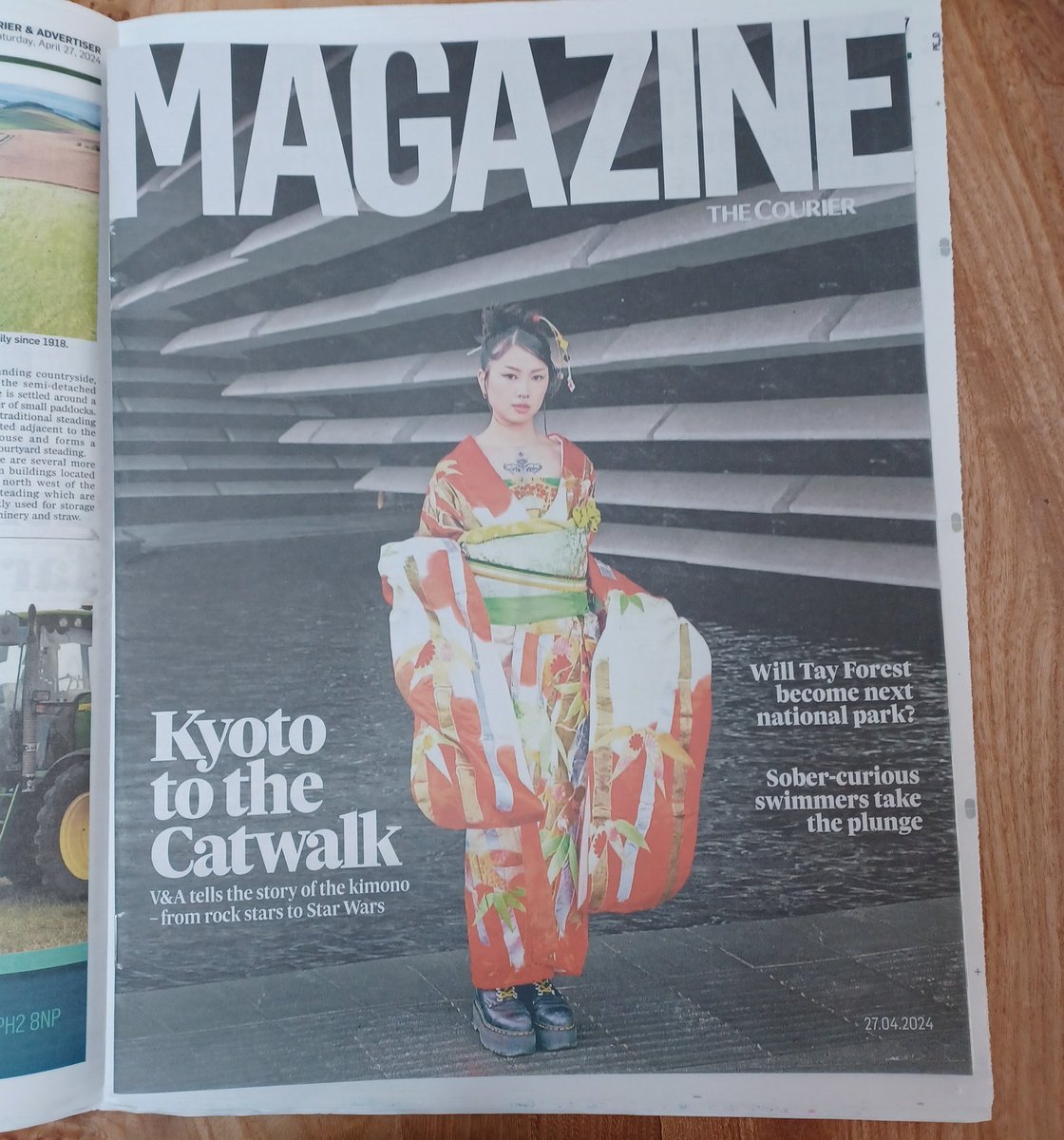 Today's @thecourieruk Weekend magazine. From @VADundee #kimono exhibition preview to a spotlight on whether Tay Forest will become the next national park, today's Weekend Courier is packed with features.