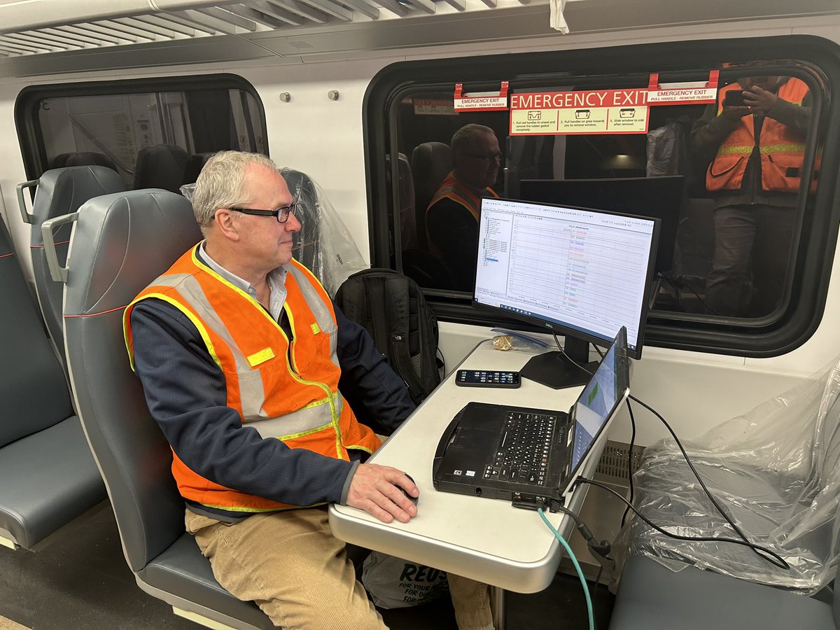 It’s 2:35 AM and we’re testing electric trains.