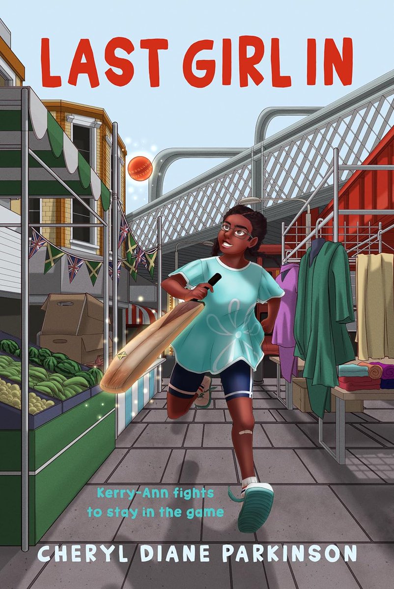Kerry-Ann is determined to carry on playing cricket with her friends. So she devises a daring plan to stay in the game she loves. amzn.eu/d/aon0MyR/ Last Girl In by @CDParkinson55. #childrensbooks #MG #Cricket #sports #athletes #inclusion #gender #IARTG #books