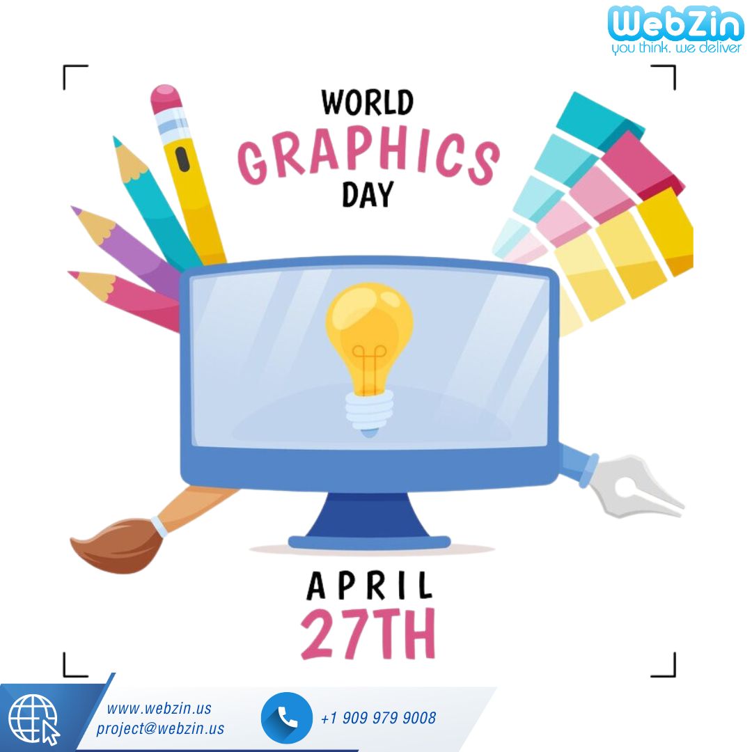 Cheers to the brilliant graphic designers at Webzin US on World Graphic Design Day! 🎨 Your creativity fuels our digital landscape and brings ideas to life. Keep shaping the visual world with your exceptional talent! 💻✨ #GraphicDesignDay #CreativeGenius #WebzinInc