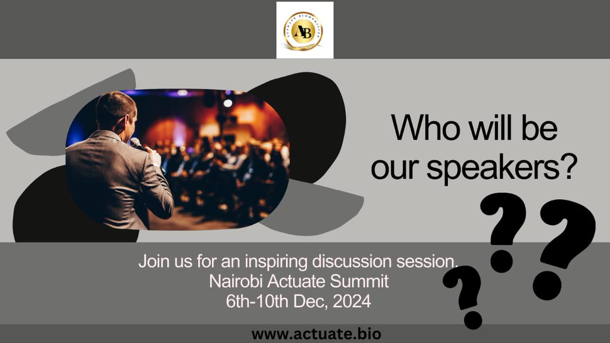 We're building an incredible program for the #NairobiActuateSummit, bringing together the brightest minds in #healthcare, #blockchain, and #socialimpact.
Who would YOU love to hear from?
Tell us in the comments who you think should be a speaker the summit?
#actuatebiomedicine