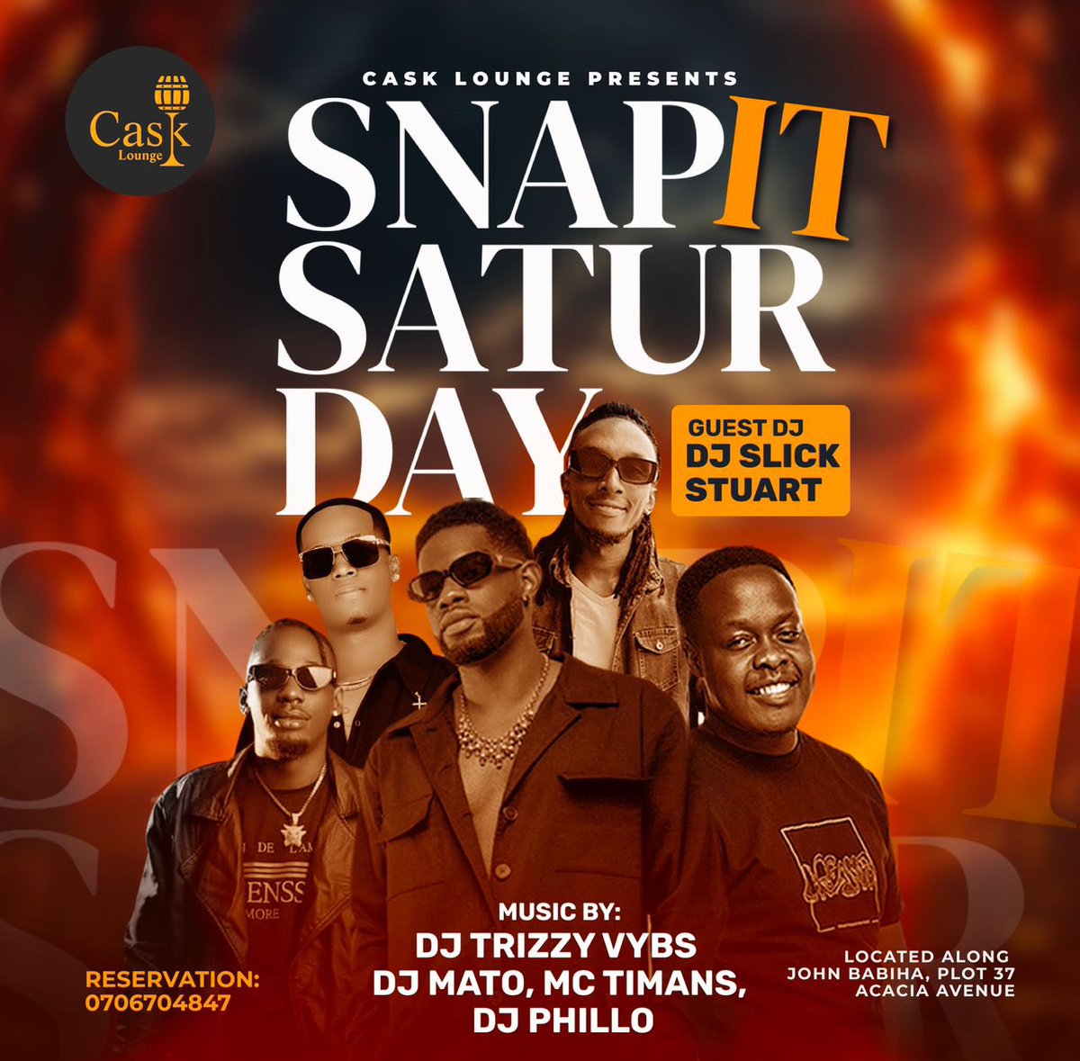 Saturday Standard Procedure: Dance, dine, and dive into #SnapItSaturday Vibes! Get ready for an unforgettable night of music and fun featuring city’s dope djs and @TimansVO on the hype Policy 🎤 🔥