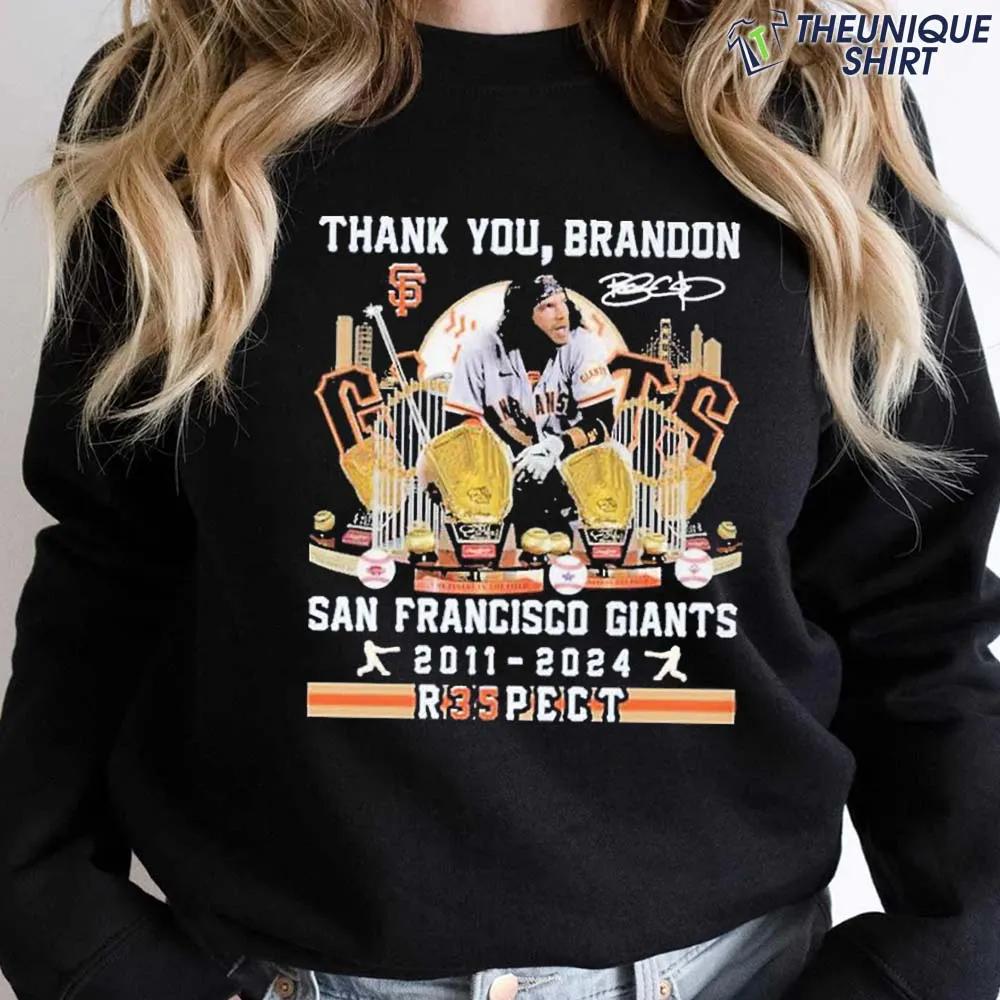 Thank You Brandon San Francisco Giants 2011-2024 R35Pect Shirt
Get here: theuniqueshirt.com/product/thank-…
#TrendingShirt