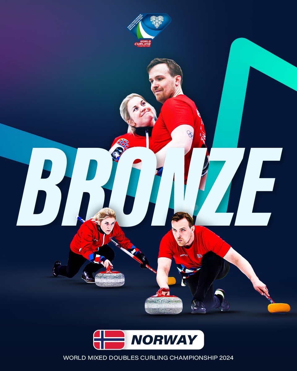 CONGRATULATIONS NORWAY!! 🇳🇴 World Mixed Doubles bronze medallists ‼️🥉 #WMDCC