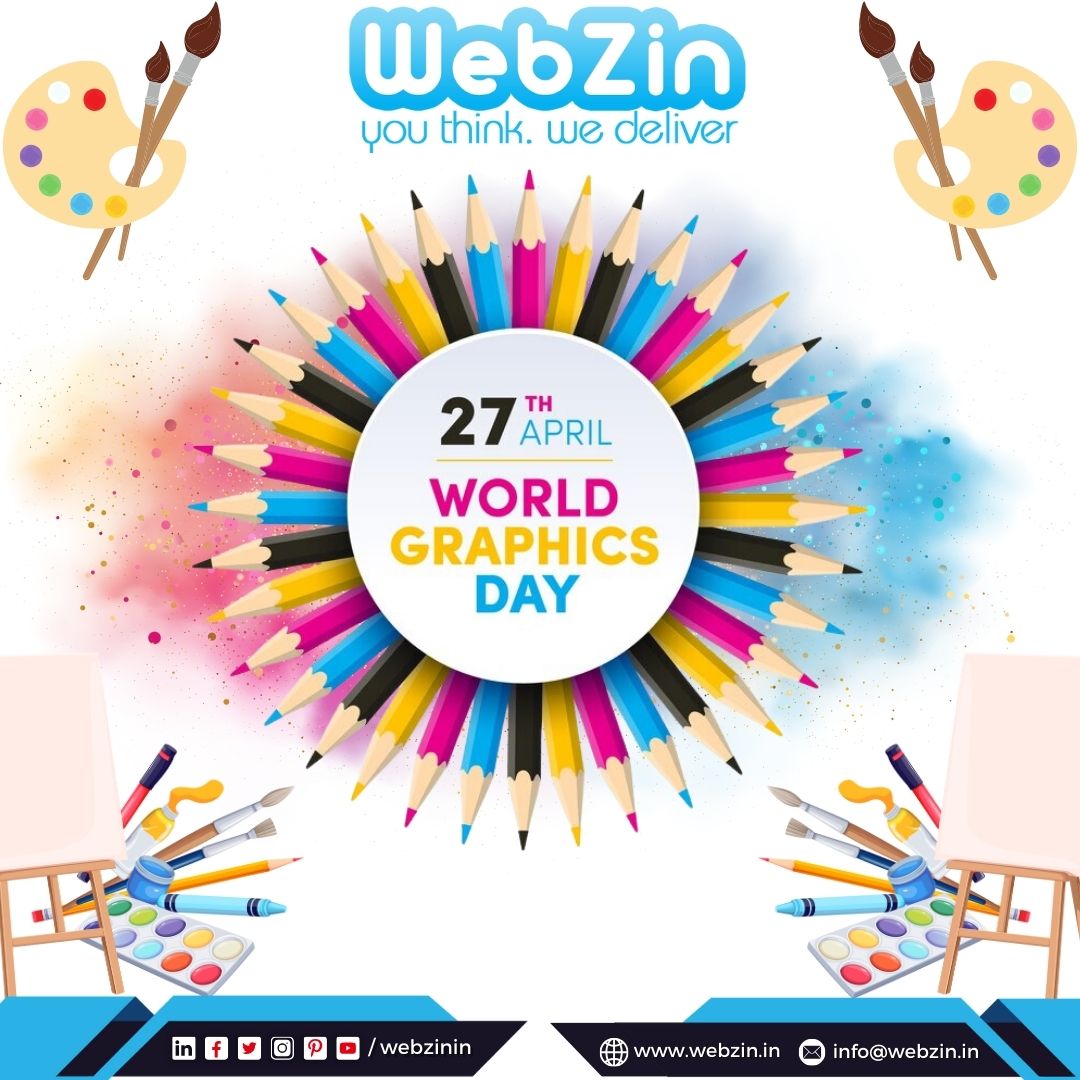 World Graphic Design Day to all the creative minds at Webzin Infotect! Your designs inspire, captivate, and shape our digital world. Keep pushing the boundaries of creativity and innovation! 🎨✨ #GraphicDesignDay #CreativityUnleashed #WebzinInfotech