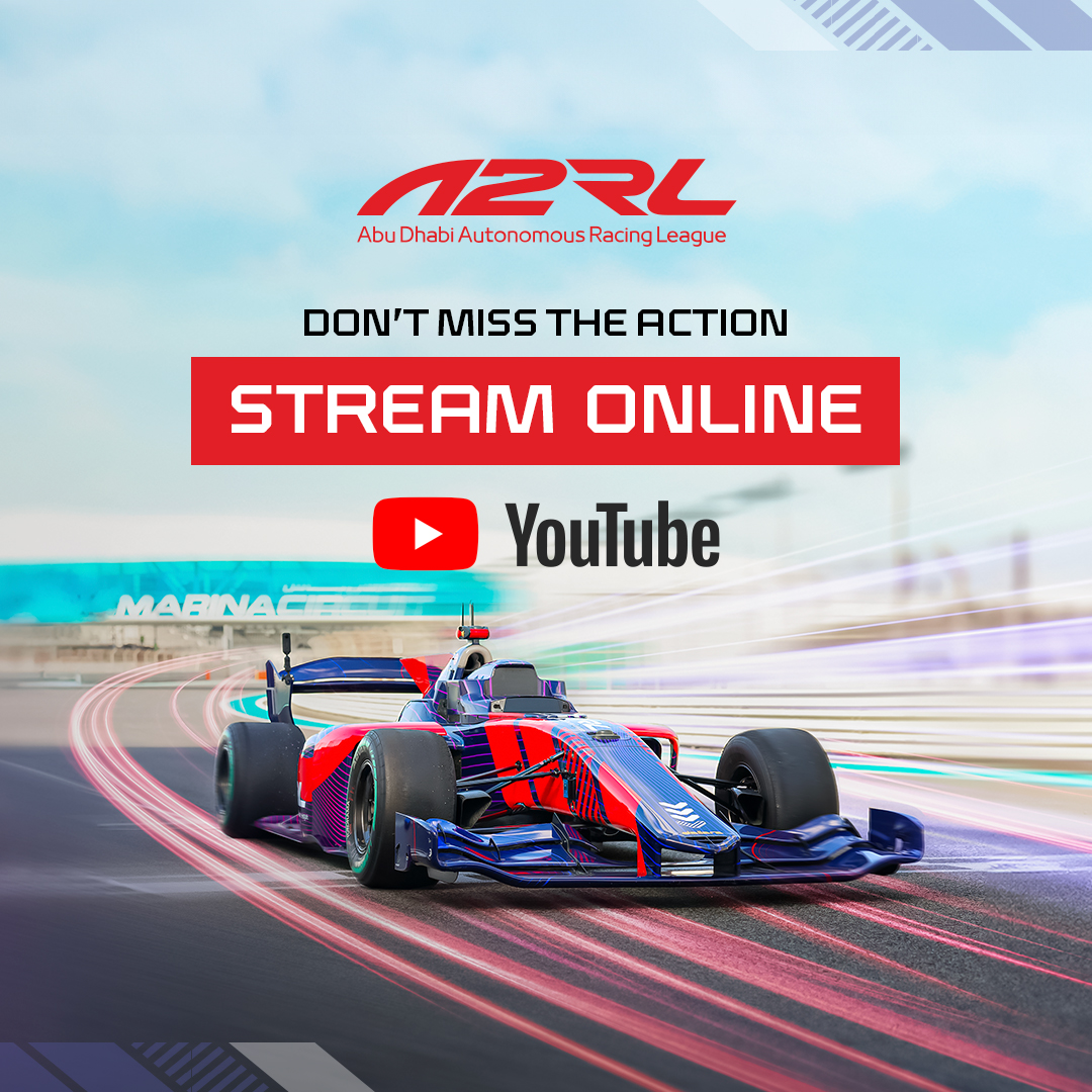 🚀It’s time! Are you streaming with us live for the extreme autonomous race at Yas Marina? Let us know if you’ve signed up! 📺Watch live: youtube.com/live/TPzBH-7ck… Download the app: Google Play Store: play.google.com/store/apps/det… Apple App Store: vist.ly/33tgg #A2RL #ASPIREUAE
