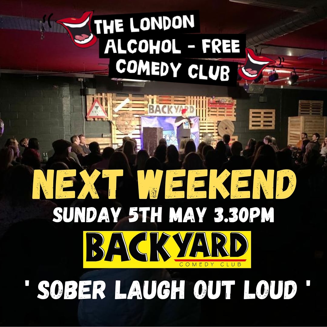 Join us for the afternoon at  @Backyard_Comedy
🌼BANK HOLIDAY SUNDAY 🌼
🎟️ Via link in bio
#alcoholfree #soberlondon #soberevent #alcoholfree #alcoholfreelondon #londonevents #sober #londonlife #whatsonlondon #afdrinks #wellbeing #wellness #holistic