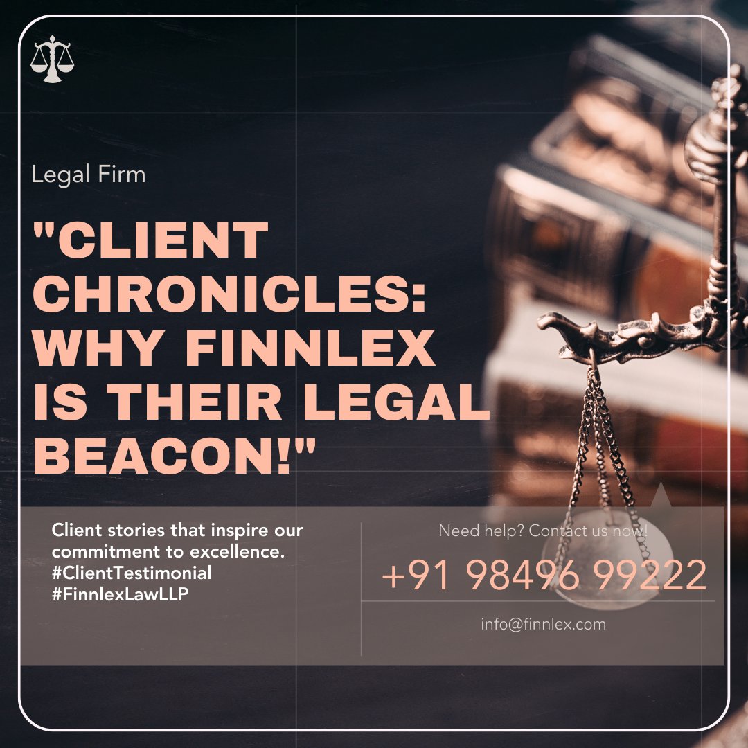 Empowering Your Legal Journey: Finnlex Law LLP Provides Expert Legal Counsel and Strategic Business Solutions, Guiding You Towards Success. 
#bybranding
#FinnlexLaw #LegalExcellence
finnlex.com