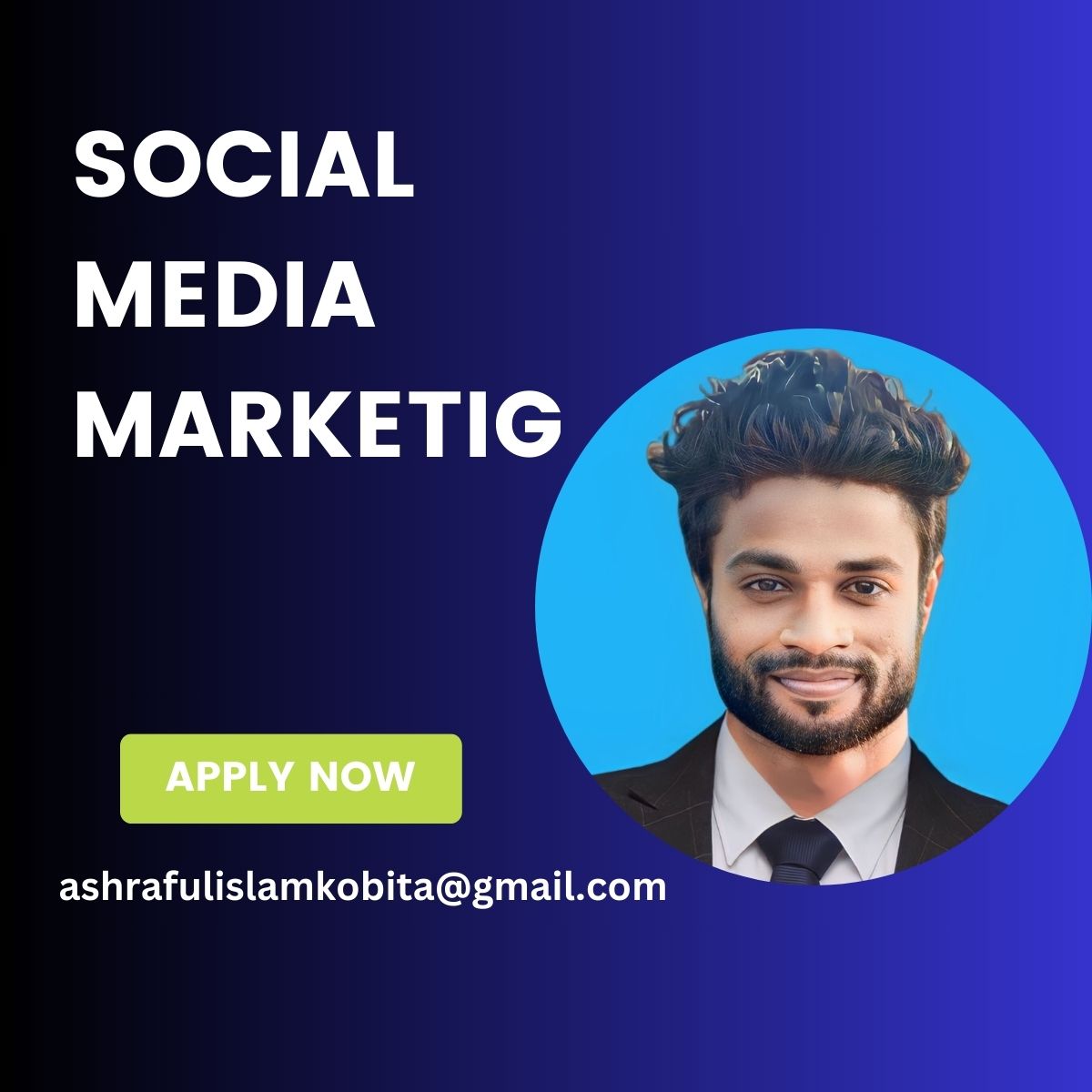 Hi  I am a Digital Marketer expert-and specializes in social media marketing. My With over a decade of experience in digital marketing, I use various techniques to increase targeted traffic to online businesses and websites.
#socialmediamarketing 
#socialmediamanager