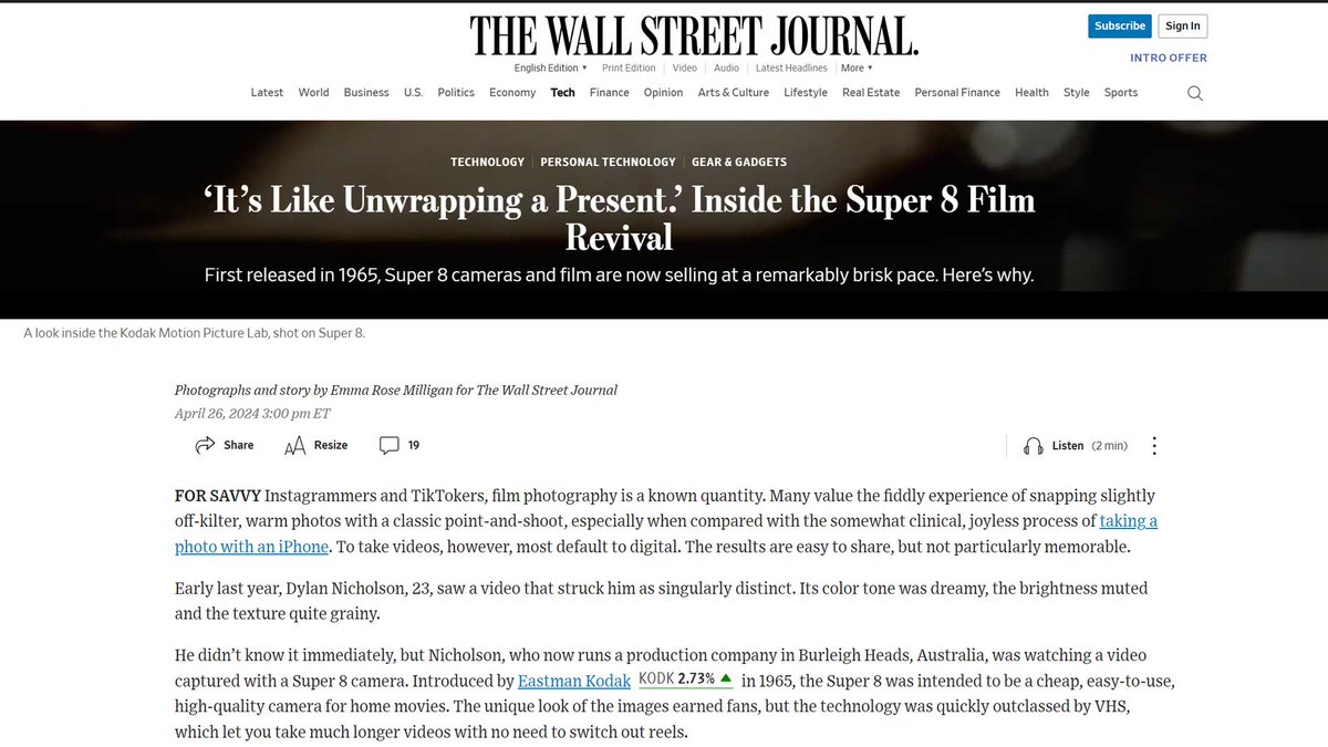 CameraCrate's tweet image. A few weeks ago we were pleased to be interviewed by Emma Milligan of the Wall Street Journal for an upcoming article in the Gears &amp;amp; Gadgets section of the @wsj 

The article is out now:
on.wsj.com/4bfmiWK

Alternatively pick up a copy today!
