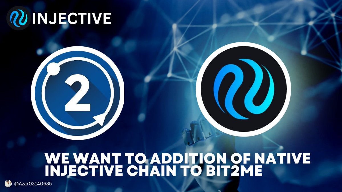 Azar03140635's tweet photo. Excited about @InjectiveLabs INJ token!
Considering migration to the native @injective network for lightning-fast transactions and near-low fees.
Let's embrace innovation and unlock new possibilities together! ๐๐ฐ #crypto #INJ #InjectiveNetwork" https://t.co/xW2sTZ8Rr6