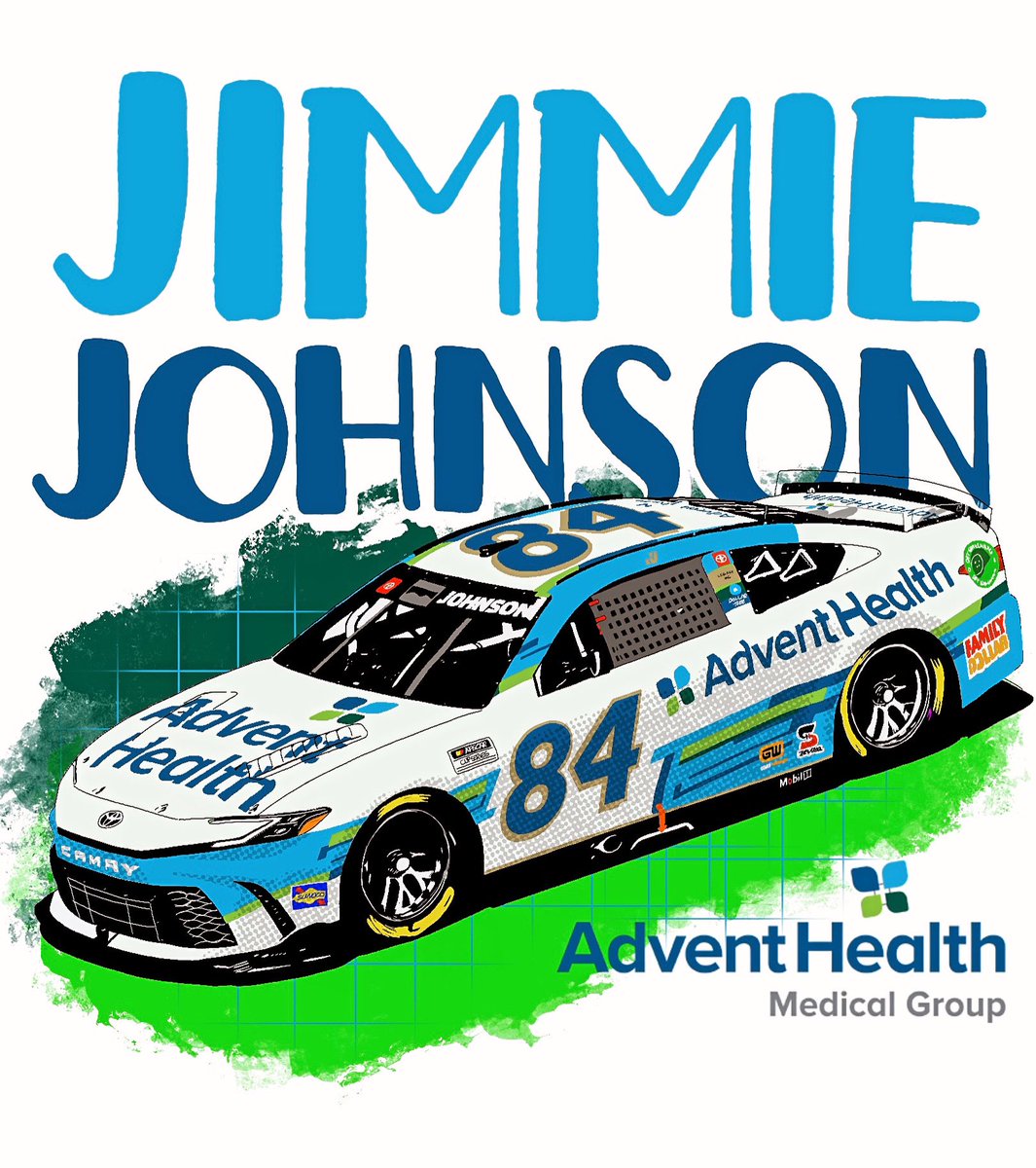 Made this design for @JimmieJohnson and @AdventHealth lemme know what you think! @LEGACYMotorClub