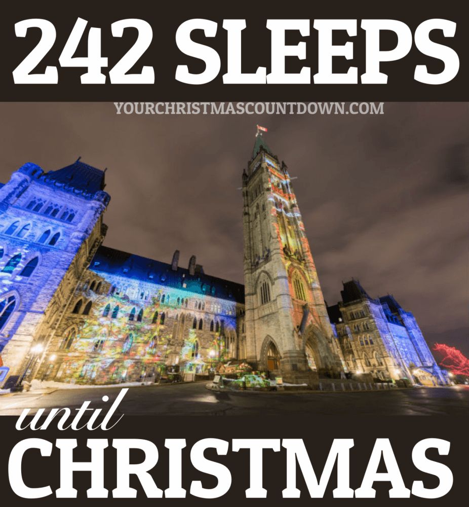 242 SLEEPS UNTIL #CHRISTMAS! 👉 YourChristmasCountdown.com 🎄🎅