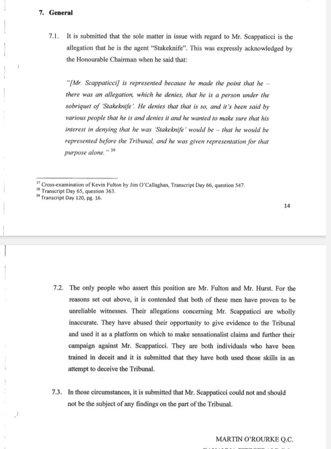 Scappaticci emphatically denied he was 'Stakeknife' during the Smithwick Tribunal in Dublin, and was awarded nearly 400,000 euro to do so, paid out of Department of Justice funds. He was Smithwick's secret witness. #Stakeknife #OperationKenova