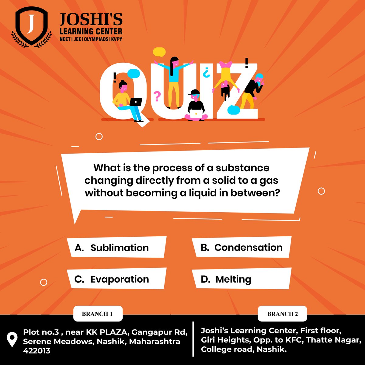 Science Whiz? Test your knowledge with this chemistry question! #questionoftheday

#science #sciencefacts #scienceeducation #sciencefacts #sciencequiz #chemistry #chemistrystudent #chemistryquiz #chemistryquizchallege #nashik #nashikcity