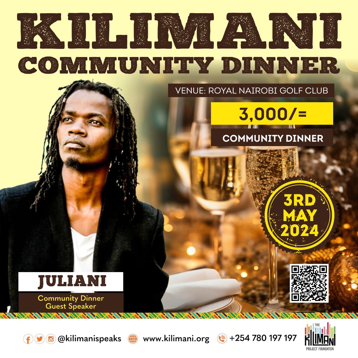 Have you purchased your tickets for the community dinner or are you ready to see videos and pictures kwa mtandao😂? Next Friday, we have @julianikenya coming to our community dinner🥳. All community members are invited to join us for a lively, loving, and laughter-filled