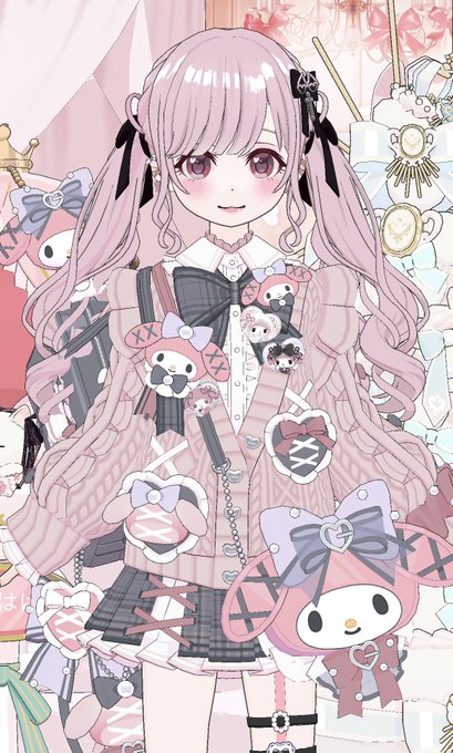 「ピンク髪 チェックスカート」のTwitter画像/イラスト(新着)｜3ページ目