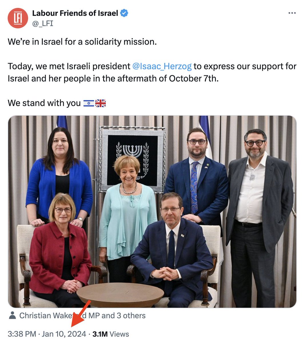 Look at the date. A vote for Labour is a vote for Israeli apartheid and genocide. Don't do it. Ever.