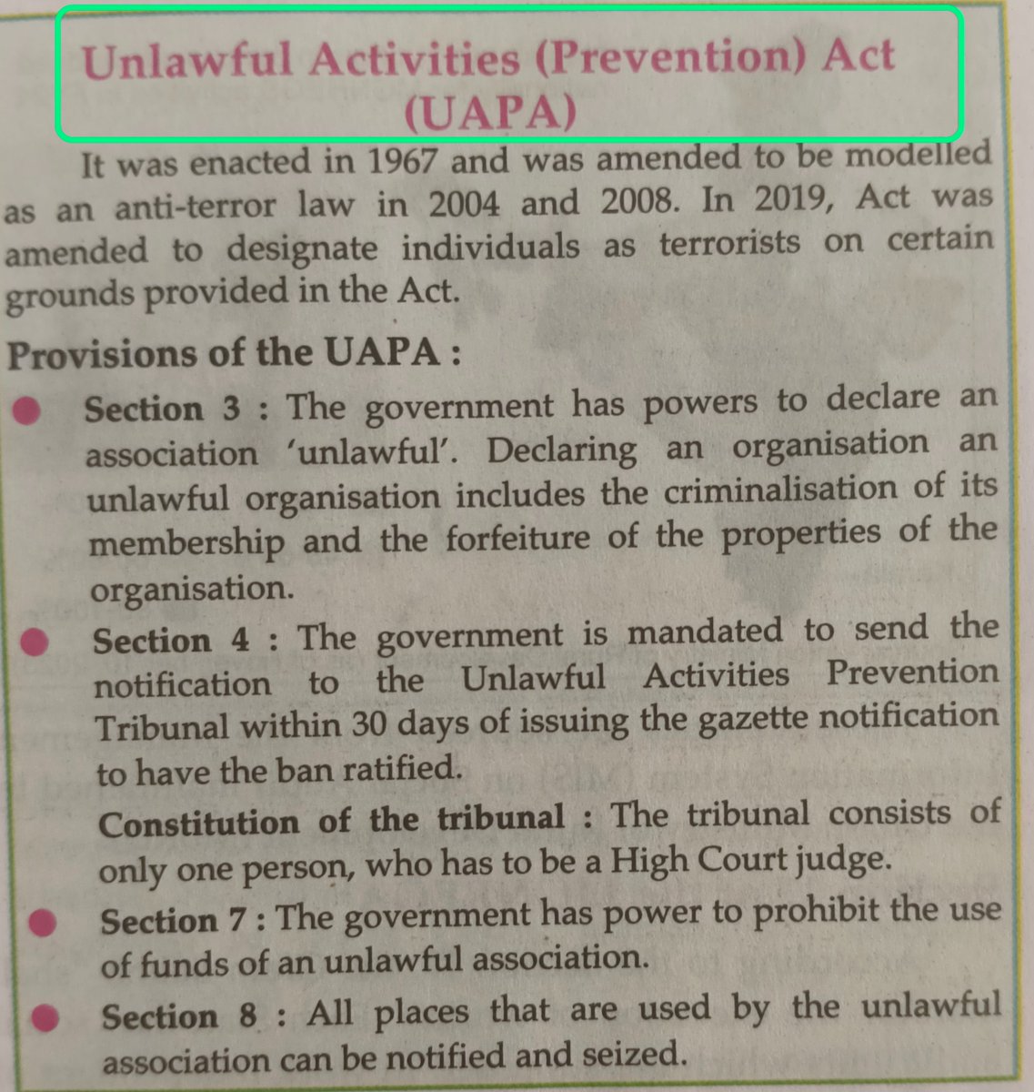 What is Unlawful Activities (Prevention) Act (UAPA)

Quick facts for UPSC Prelims 2024

#UPSC2024