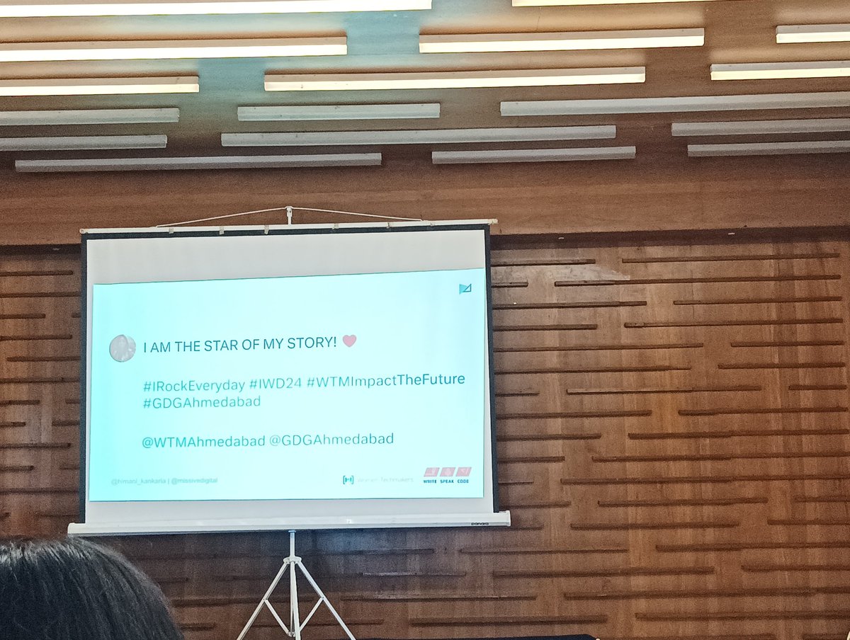 SHASHANK SHUKLA (@sha_shukla04) on Twitter photo I am the star of my story!
#IRockEveryday #IWD24 #WTMImpactTheFuture #GDGAhmedabad <a href="/WTMAhmedabad/">WTM Ahmedabad 🇮🇳 #WomenInTech #community</a> <a href="/GDGAhmedabad/">Google Developers Group Ahmedabad</a> <a href="/himani_kankaria/">Himani Kankaria</a> I am the star of my story!
#IRockEveryday #IWD24 #WTMImpactTheFuture #GDGAhmedabad <a href="/WTMAhmedabad/">WTM Ahmedabad 🇮🇳 #WomenInTech #community</a> <a href="/GDGAhmedabad/">Google Developers Group Ahmedabad</a> <a href="/himani_kankaria/">Himani Kankaria</a>