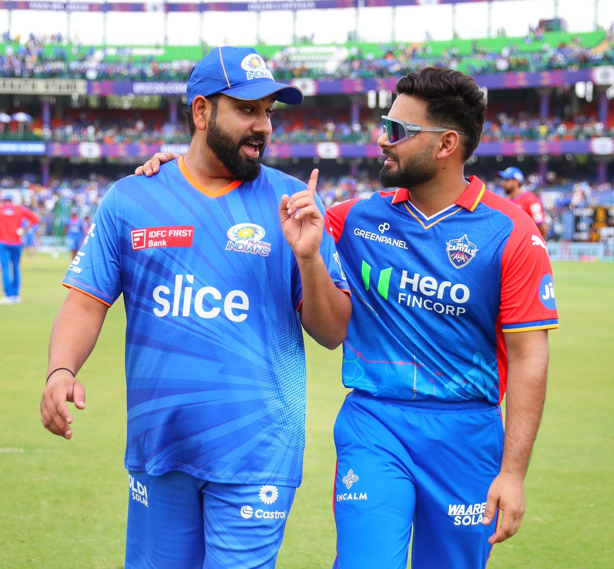 Rohit Sharma and Rishabh Pant together.

'The Indian bros' 🫂❤️!!