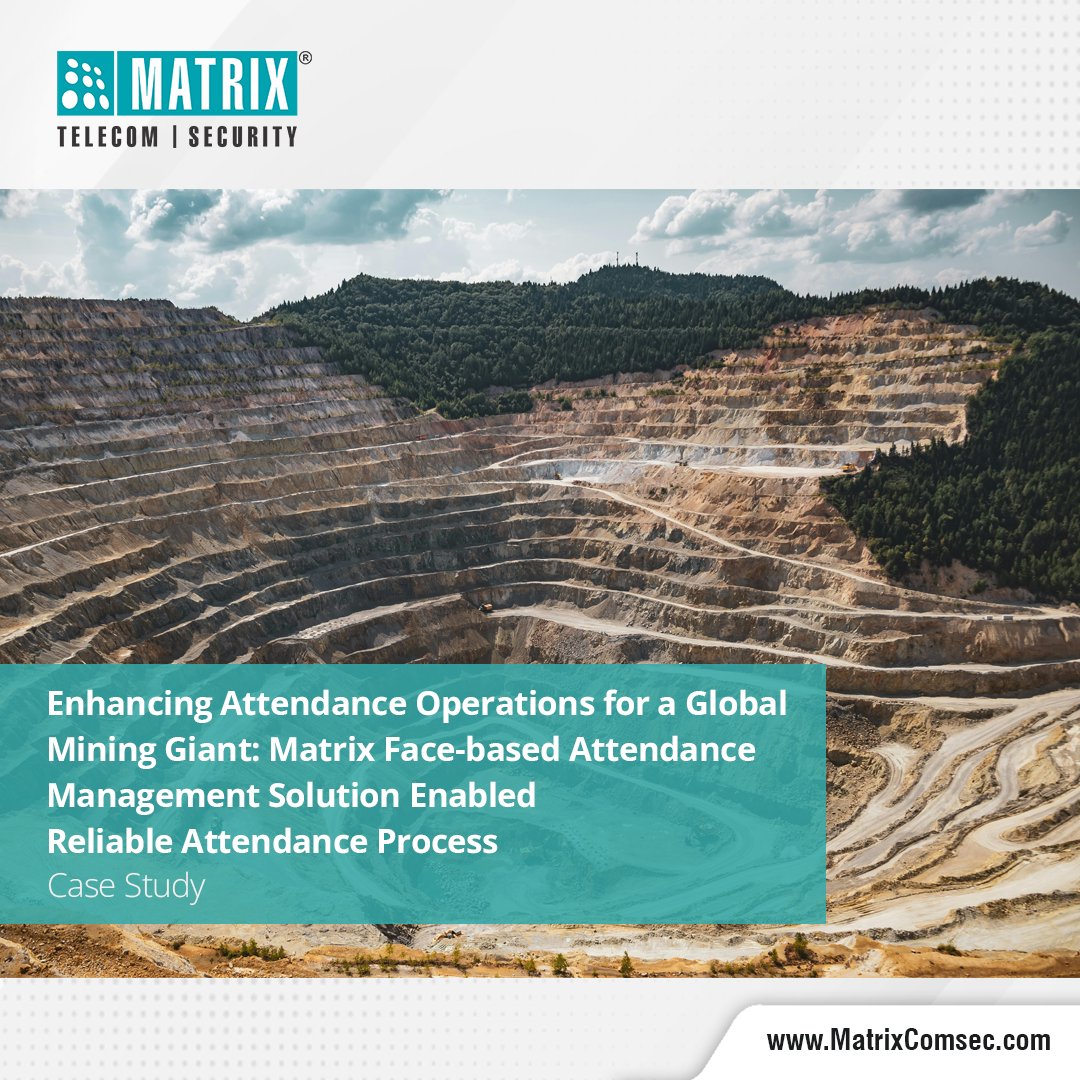 #CaseStudyAlert
 
#MatrixComsec brings in a major transformation for a global mining giant by enhancing their attendance operations across multiple locations.
 
Click here to know more: bit.ly/3xED2In 
 
#Facerecognition #TimeAttendance #CaseStudy #Employeeportal