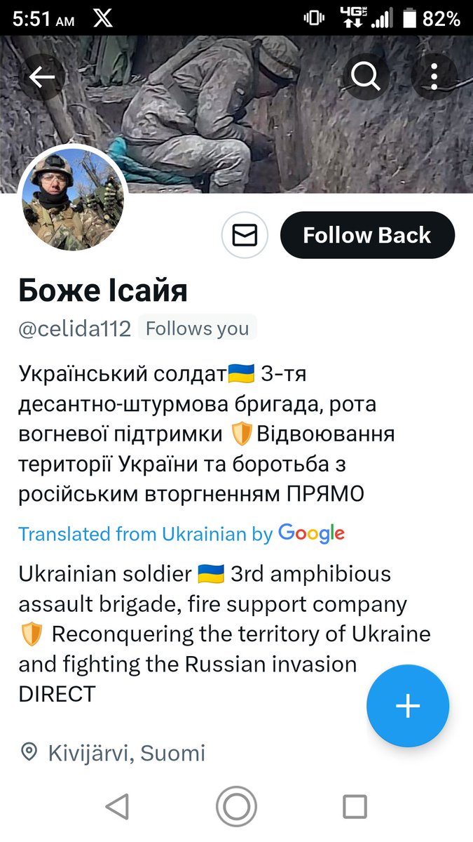 Hi friends, I need a bit of help, I need assistance in verifying this account, real or fake . The quick test fails. But I will not abandon any of 🇺🇦 Heroes of real. Thanks in advance . #NAFO #Fellas