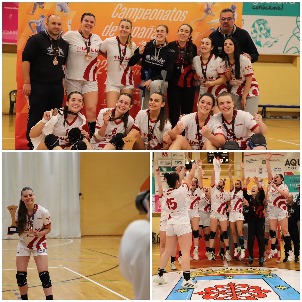 Enhorabuena a nuestro equipo femenino de balonmano por el 🥉 en <a href="/ceus2024UCLM/">ceus2024_UCLM</a> 

Por vuestro esfuerzo, sacrificio, dedicación, compromiso, valentía, lealtad ….este bronce para mi es un oro🏆

A por los partidos del fin de semana !!

Gracias <a href="/fuden_es/">Fundación FUDEN</a> por ser parte de este equipo!