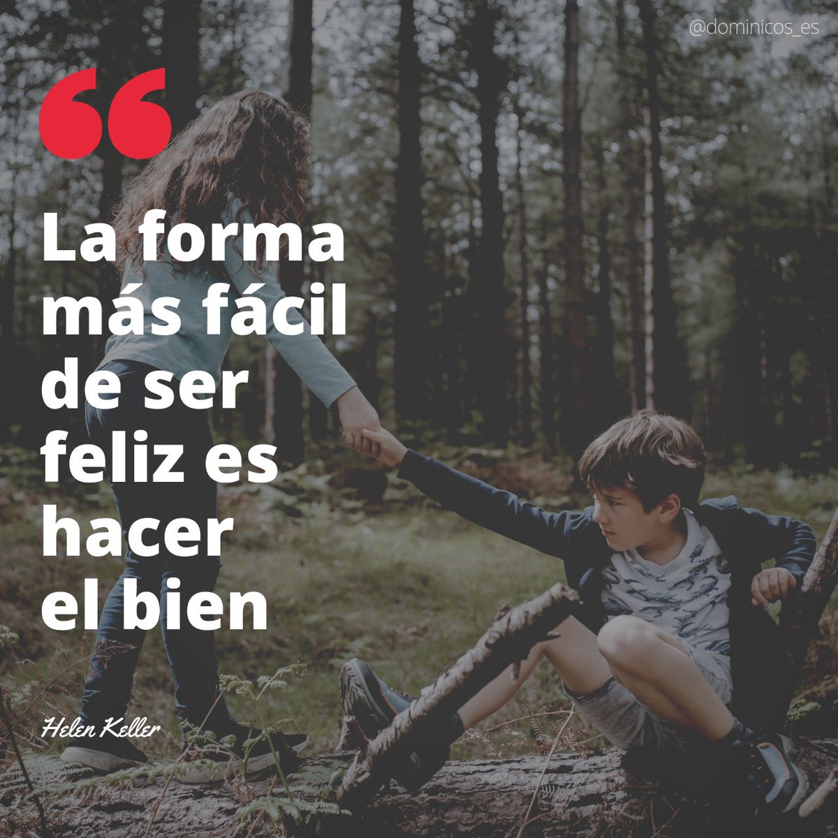 ‘Todo llega a esto, la forma más fácil de ser feliz es hacer el bien’ Helen Keller #FelizSábado #FelizSábadoATodos