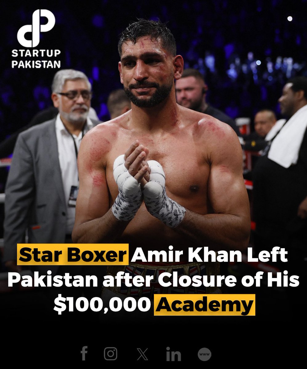 Amir Khan, the former world light-welterweight champion, expressed his disappointment over the closure of his academy in Islamabad. #Boxer #pakistan #left #academy