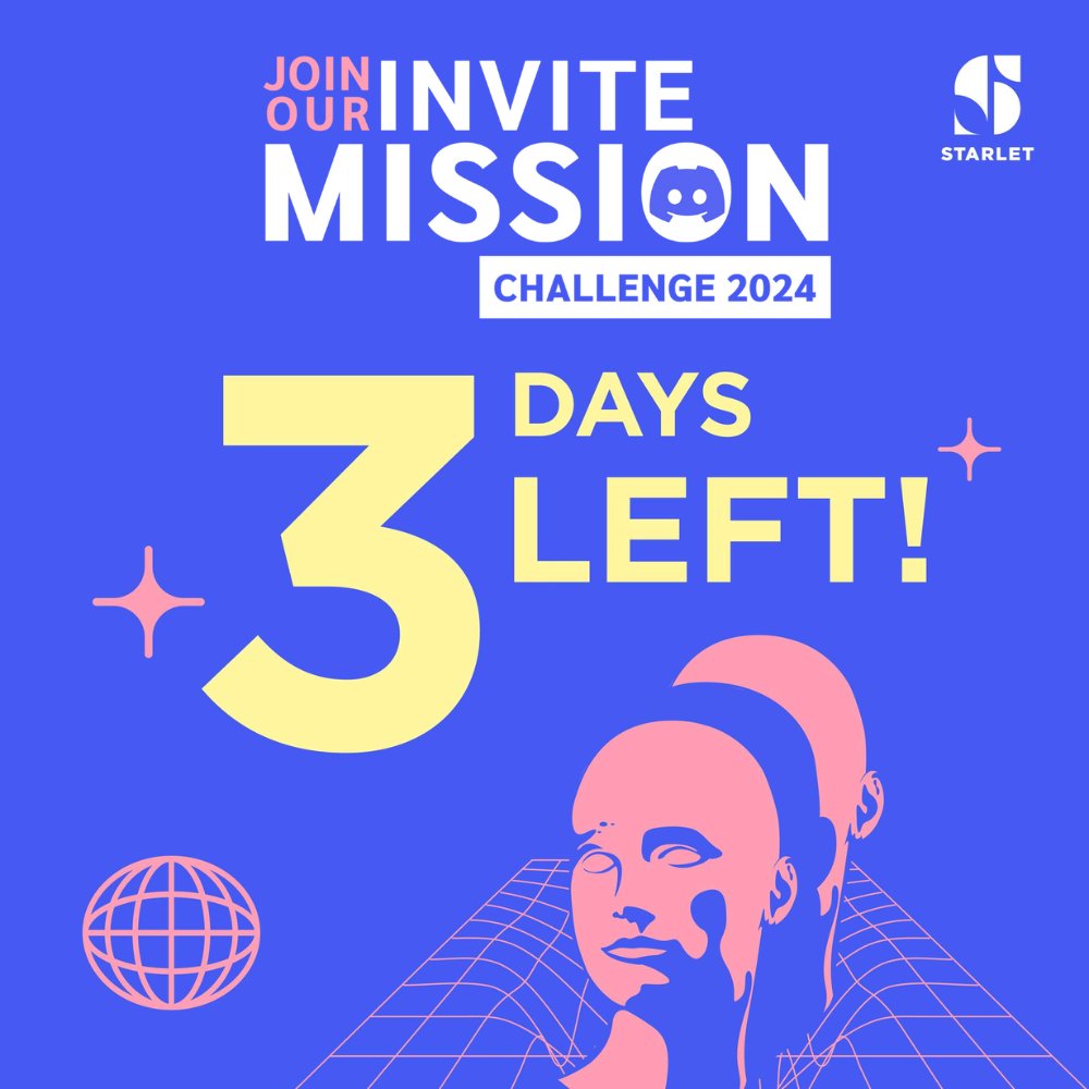 เรียกทุกคนมาเตรียมตัว! เหลือเวลาเพียง 3 วันสุดท้าย!!!
สำหรับกิจกรรม "Join our invite mission challenge 2024" ของ Starlet!

facebook.com/photo/?fbid=39…

ขอให้ทุกท่านโชคดีค่ะ ชวนเพื่อนให้ได้มากที่สุดเพื่อชนะกัน!