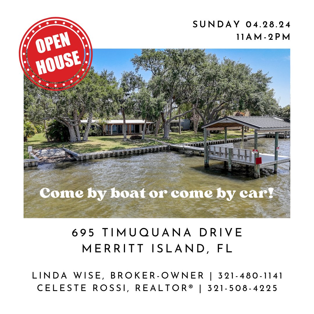 Stop by a Tropical Open House this weekend! We'd love to see you there! 🌺

Tropical Realty & Investments of Brevard
321-453-4881 | troprealty.com

#TropicalOpenHouse #TropicalRealty #OpenHouseWeekend #SpaceCoastFL #MerrittIslandFL #PalmBayFL #CapeCanaveralFL