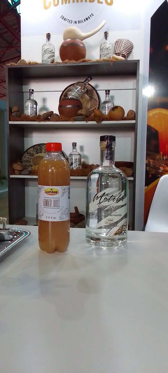 Matobo African Gin (@matoboginzw) on Twitter photo Today at the ZITF, we have partnered with <a href="/LupaneVeggie/">Lupane Veggie Guys</a> to make a unique African offering. A taste of Matobo African Gin fused with Ginger Juice. Today at the ZITF, we have partnered with <a href="/LupaneVeggie/">Lupane Veggie Guys</a> to make a unique African offering. A taste of Matobo African Gin fused with Ginger Juice.