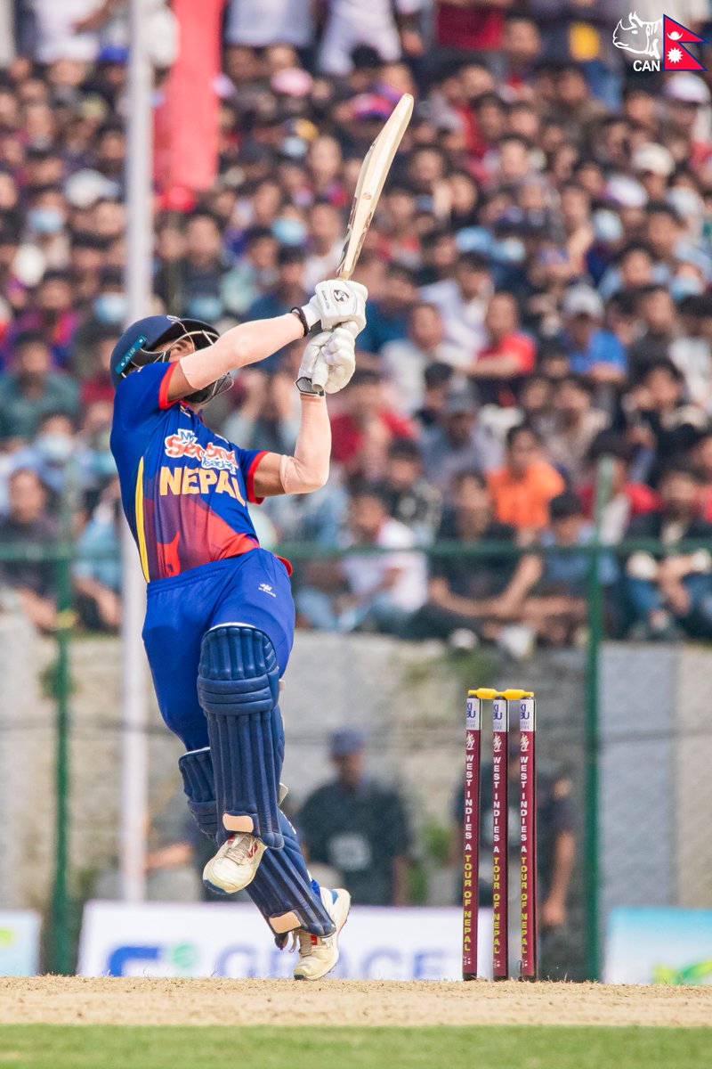 What a knock by the skipper 🔥🏏

Skipper Rohit brings up a blasting 💯 at TU leading 🇳🇵 in the chase 🏏

🇳🇵needs 24 runs in 14 balls

📺Watch Live: youtube.com/live/EwwUFwmLb…

#WIndiesATourOfNEP | #WorldCupYear2024 | #NepalCricket