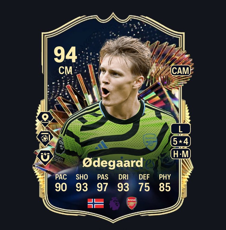 Ødegaard has been added to come as an SBC soon 🇳🇴✅

Will you be completing him? 

#EAFC24