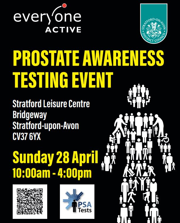 🚨 REMINDER 🚨 📣Prostate Awareness Testing Event: 📅 28 April 2024 📌 Stratford Leisure Centre, Stratford-upon-Avon, CV37 6YX ⏰ 10.00am - 4.00pm