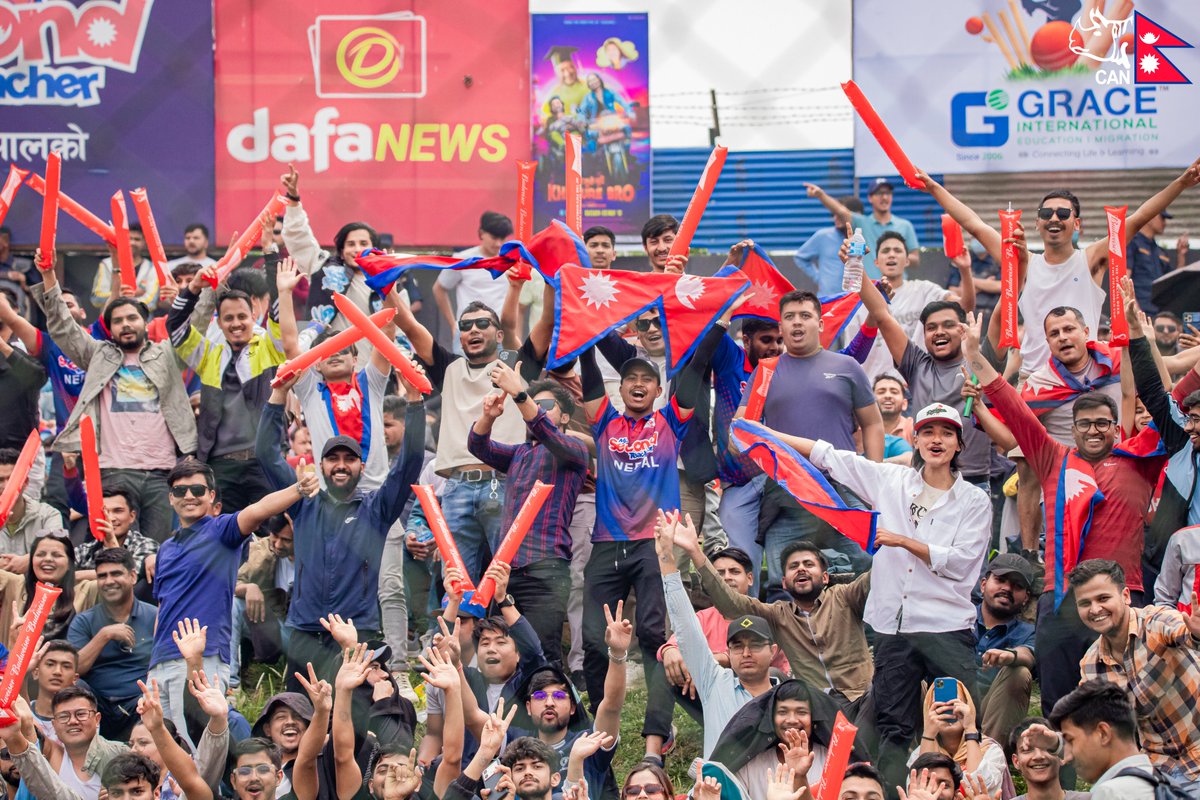 रातो र चन्द्र सुर्य जंगी निशान हाम्रो 🤘 #Nepal

Yaaaayyyyyy, Historic WIN against West Indies A 😱

------- Nepal chased 205✅

#WIvNEP || #NepalCricket || #WestIndies