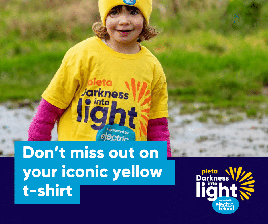 📢 We've had an overwhelming response to our PRIDE t-shirts and iconic yellow t-shirts this year—they're flying off the shelves at our fantastic print team @coloursint 🏳️‍🌈💜 Sign up today at - darknessintolight.ie/32B902 Proudly supported by @ElectricIreland #DIL2024