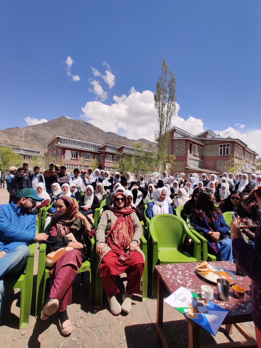 25/4/2024: The Food Safety, Kargil in collaboration with College Cultural & Seminar Committee, successfully organized an event titled 'Awareness/Testing and training through Food Safety on Wheels Vehicle' at GDC Kargil. @fssai @mohfw @gdck_official @diprkargil
