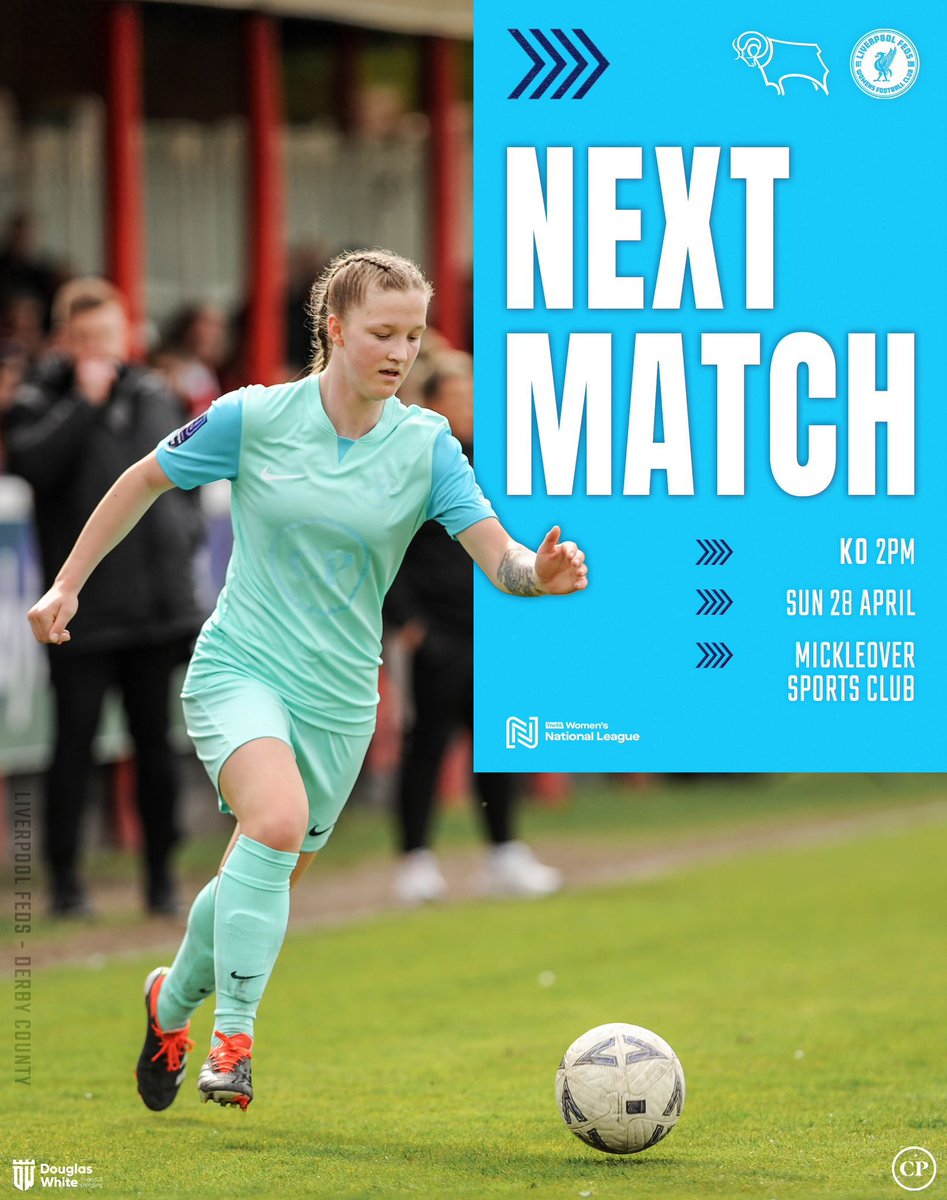 Feds Fans tomorrow is our last away game of the FAWNL season!!🩵

Follow along on socials for live updates!📲

🕒 2PM
🆚 @DCFCWomen 
🛣️ Mickleover Sports Club

#FedArmy @FAWNL