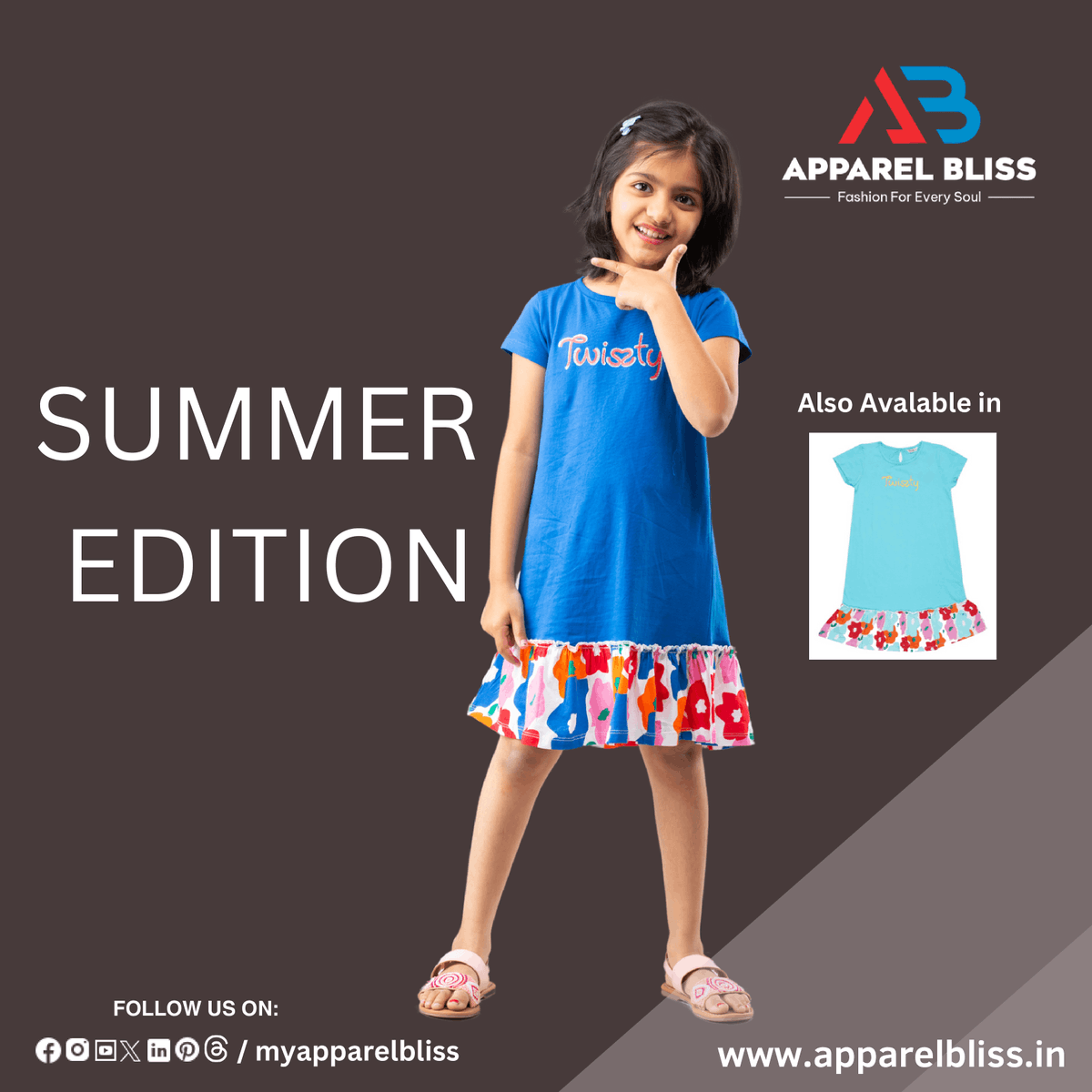 Make a stylish statement with our trendy tops for girls from Apparel Bliss, ideal for injecting vibrant colors into any ensemble.
.
👕Code: TWDRSS517DB
.
✅ Upto: 30% discount
✅ Free Shipping
✅ COD

🛒 Shop Online: e6n5.short.gy/Q8nDMv

#tops | #girlswear | #shopping |