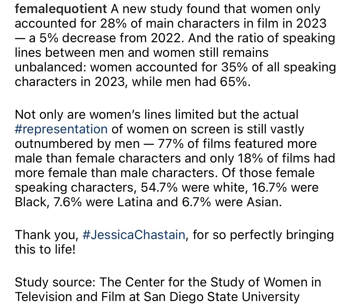 More frustrating research about women in media. We need to be the change.  #equalopportunity #cantseecantbe