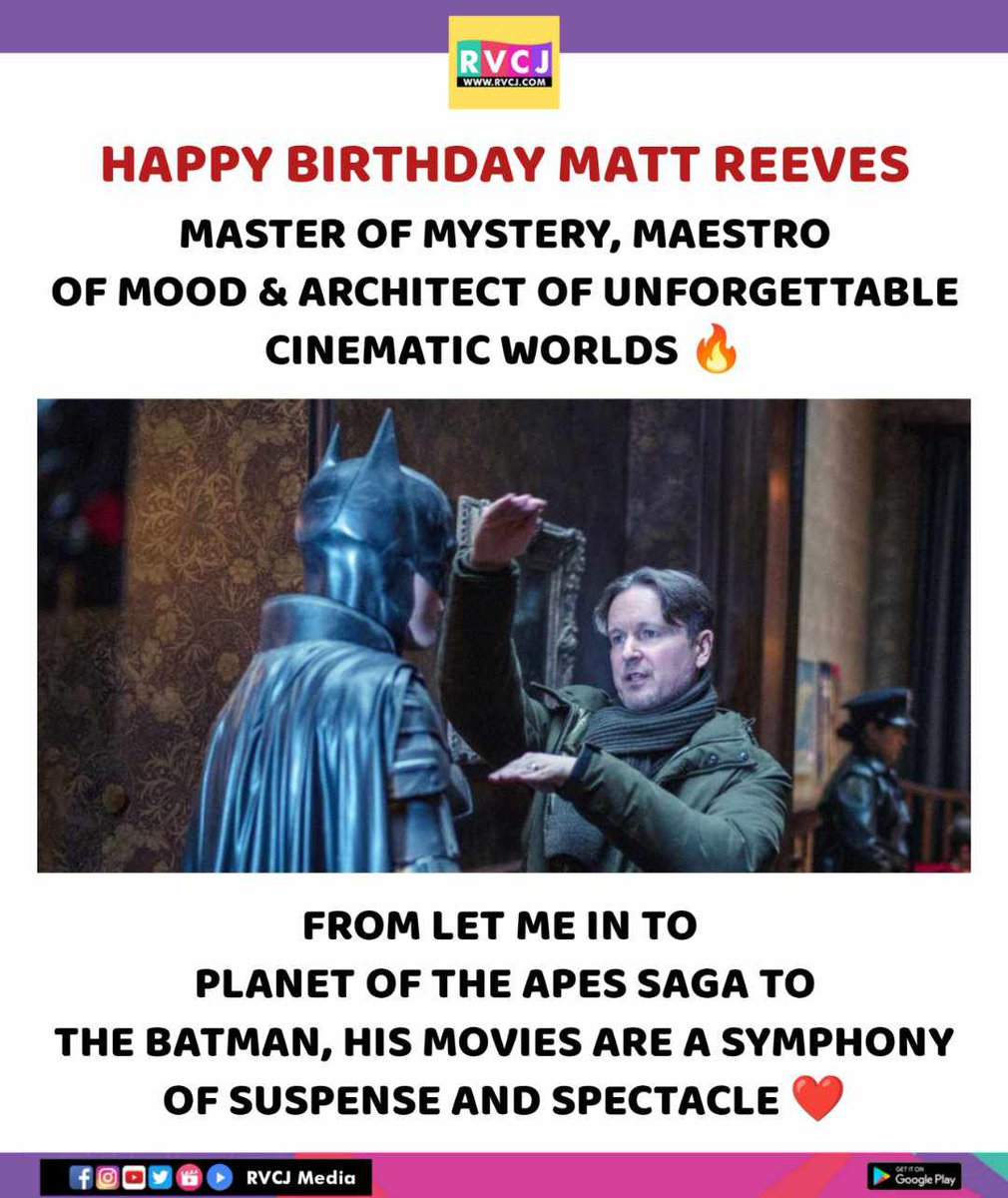 Happy Birthday Matt Reeves

#mattreeves #thebatman #planetoftheapes #letmein