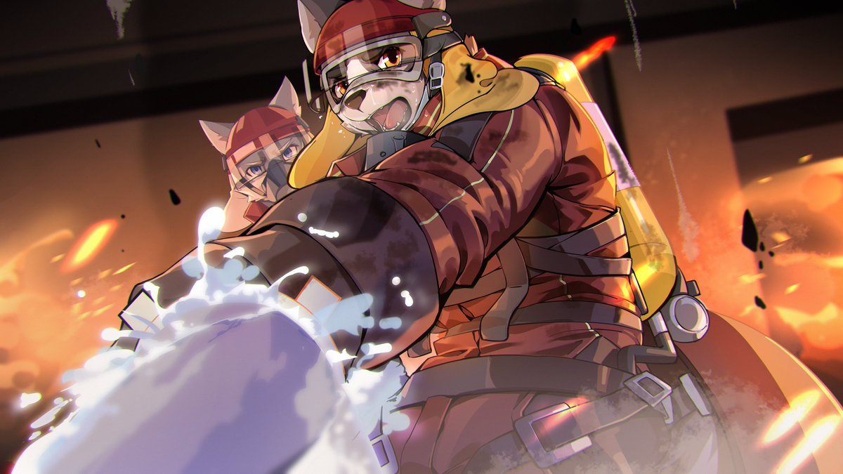 Draw a congratulatory artwork for FVN #FirefighterConnor#, that created by <a href="/XSSPACE3/">XSSPACE🐾</a>, with 3 days until release.

📷: store.steampowered.com/app/2384920?ut…