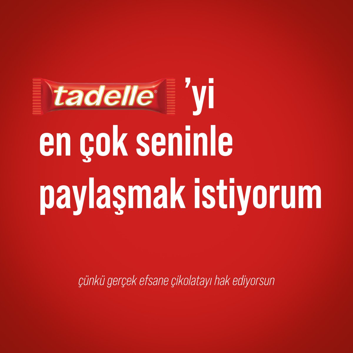 Tadelle’yi en çok seninle paylaşmak istiyorum dediğin o çok özel arkadaşını yorumlara etiketleyebilirsin.❤️ #tadelle #çikolatayadoymakistediğimde