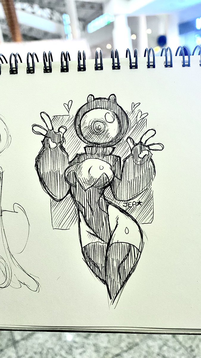 Ursa sketch while Im touchin grass
Wanted to revisit her sexy spacesuit version