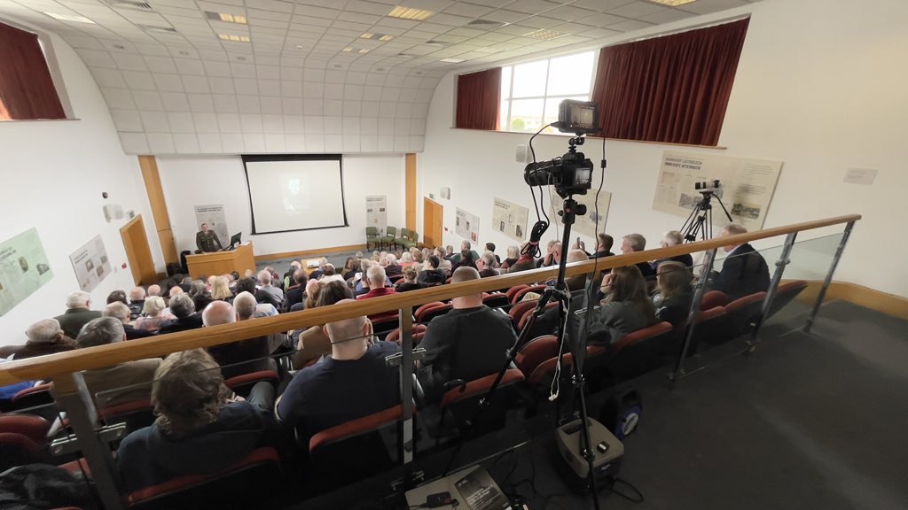 HKMediaHQ's tweet photo. All set and ready to go for the Historical Conference to mark the 150th Anniversary of the birth of Cathal Brugha.

#DFAVS 
@defenceforces @dfarchives https://t.co/E9y4ERMzPT
