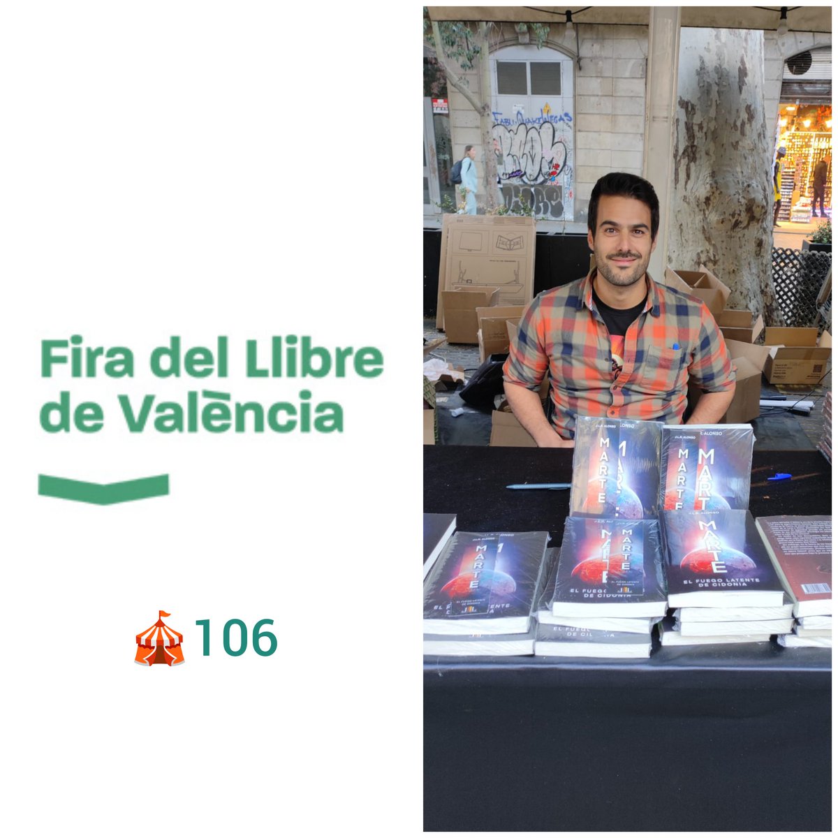 Mañana estaré firmando ✒️📖 ejemplares de 🚀'Marte: el fuego latente de Cidonia' en la Fira del llibre de València. Os espero a todos de 17:00 a 18:00 en la caseta 106 😊.
#firma #marte #amuntvalencia #comunidadvalenciana
@librosylit